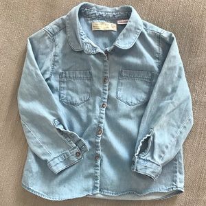 Zara Chambray Blouse